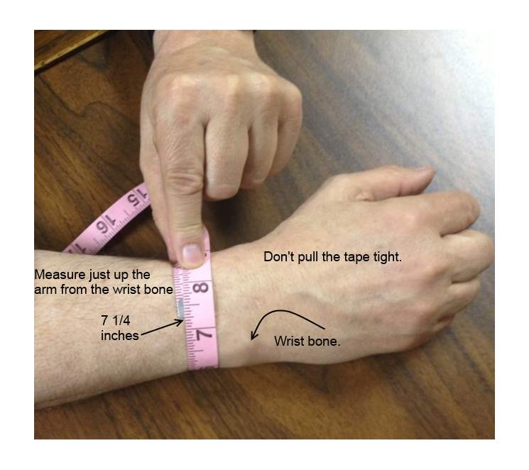 Wrist Circumference Frame Size Chart